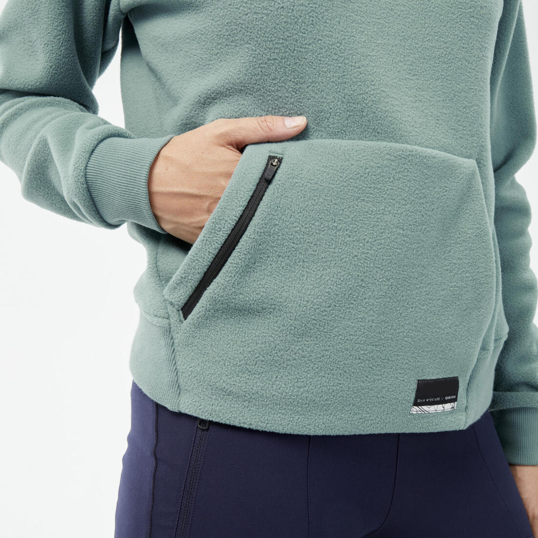 Sudadera ligera de tejido polar con capucha - Montaña y trekking - Mujer Quechua MH100 Hoodie - Image 5
