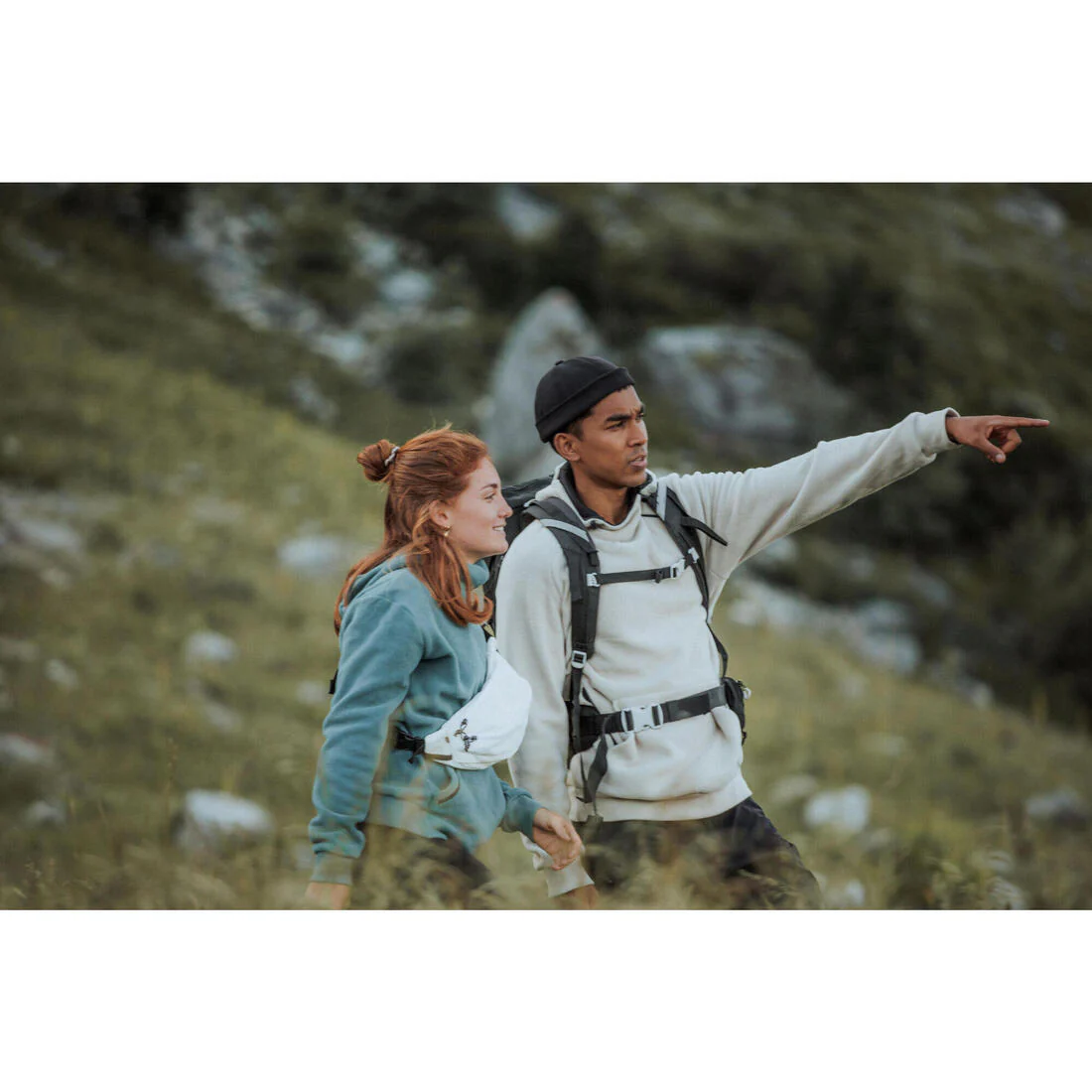 Sudadera ligera de tejido polar con capucha - Montaña y trekking - Mujer Quechua MH100 Hoodie - Image 7