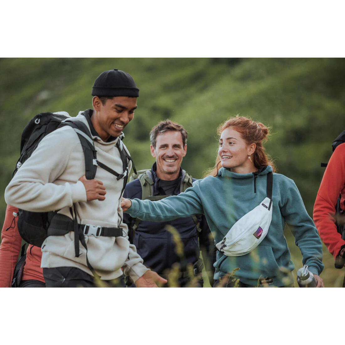 Sudadera ligera de tejido polar con capucha - Montaña y trekking - Mujer Quechua MH100 Hoodie - Image 8