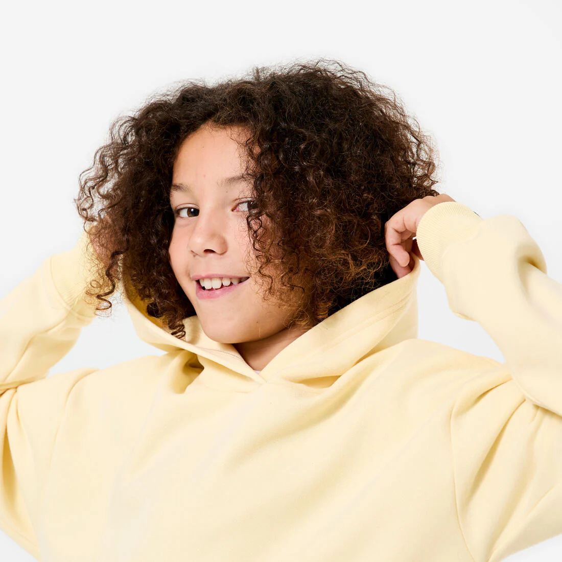 Sudadera Niños Amarillo Capucha Holgada - Image 9