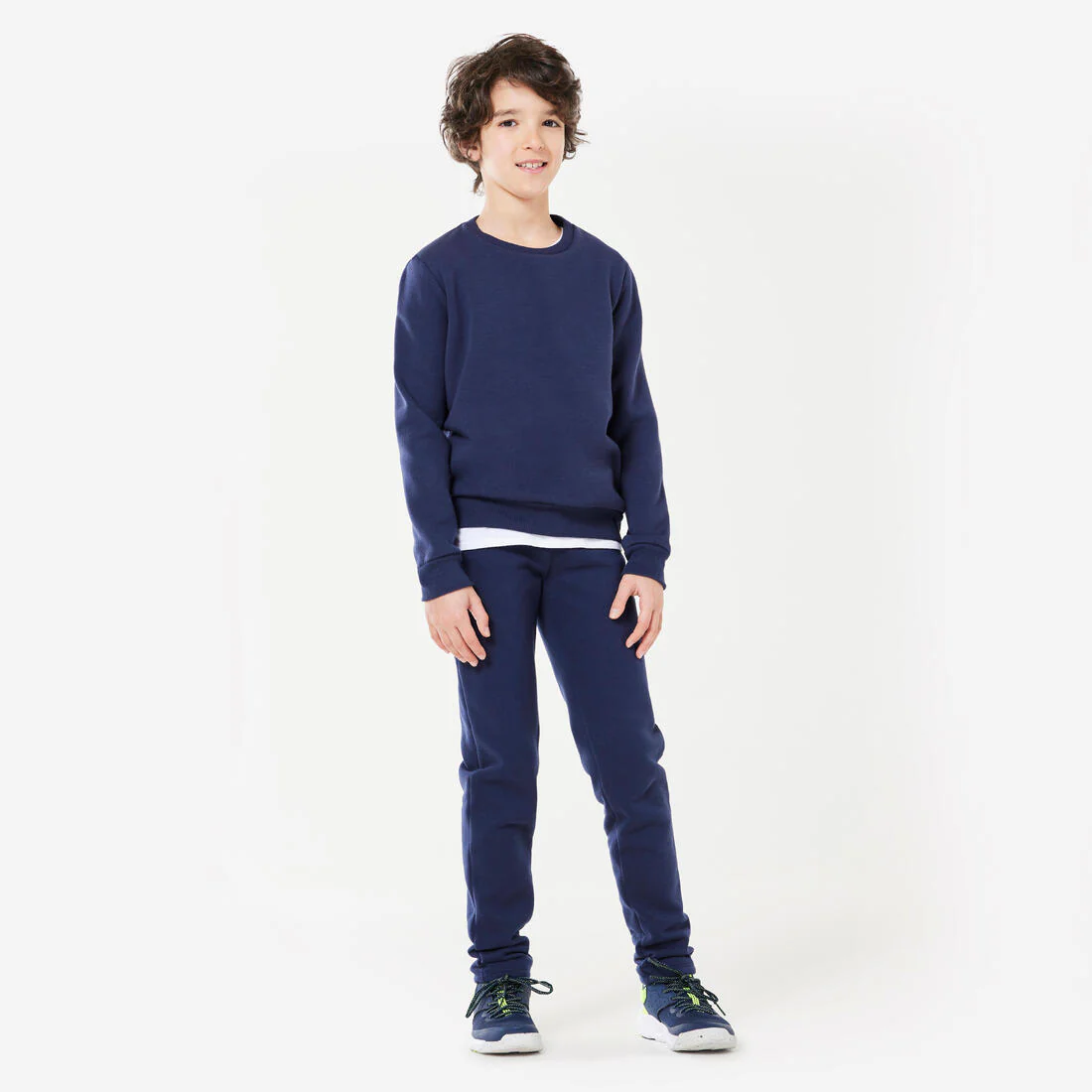 Sudadera Niños Unisex Azul Marino Cuello Redondo Cálida - Image 2