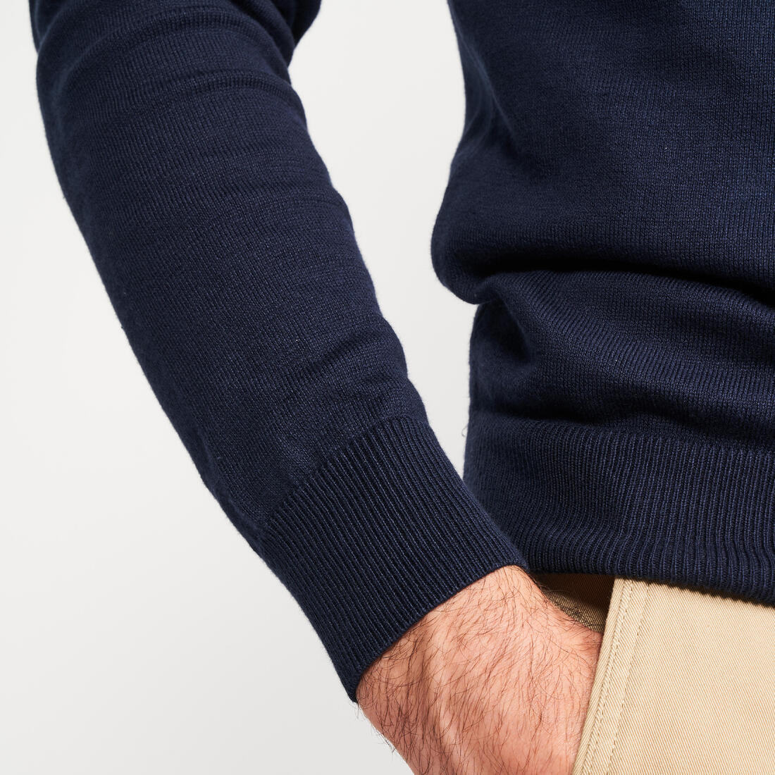 Suéter de golf 100 % de algodón con cuello V para hombre MW100 - Image 10