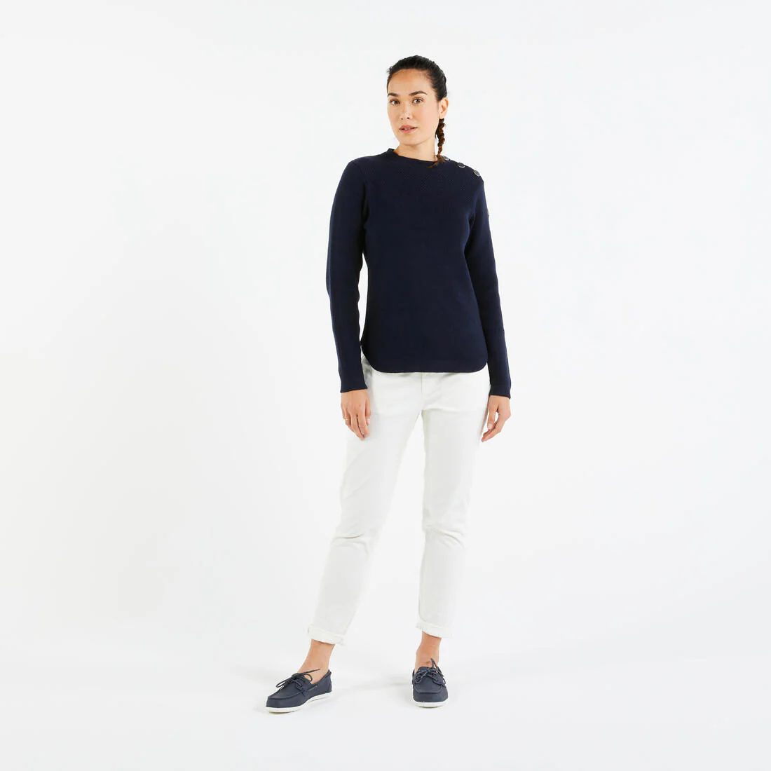 Suéter Náutico para Mujer Azul Marino - Image 4