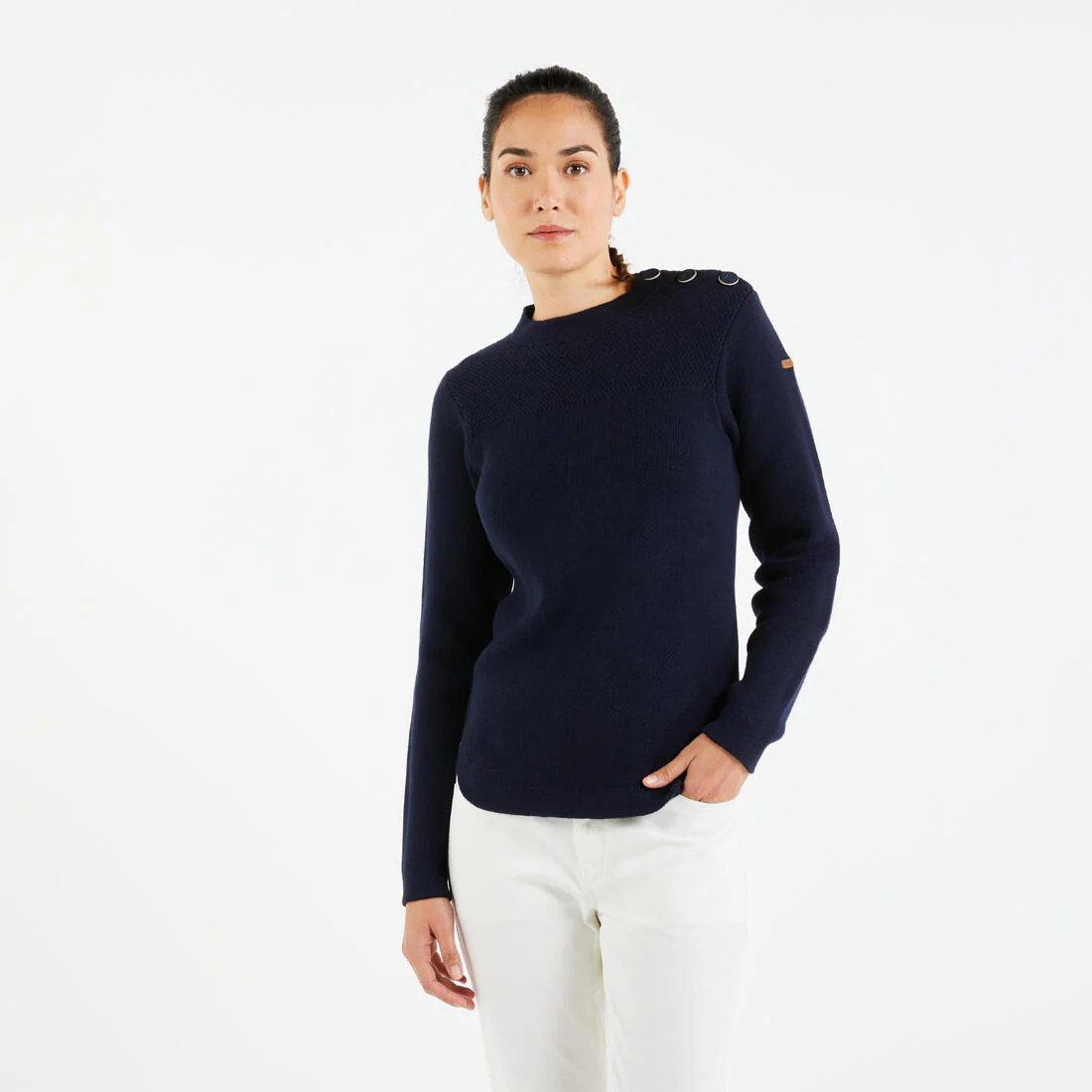 Suéter Náutico para Mujer Azul Marino - Image 5
