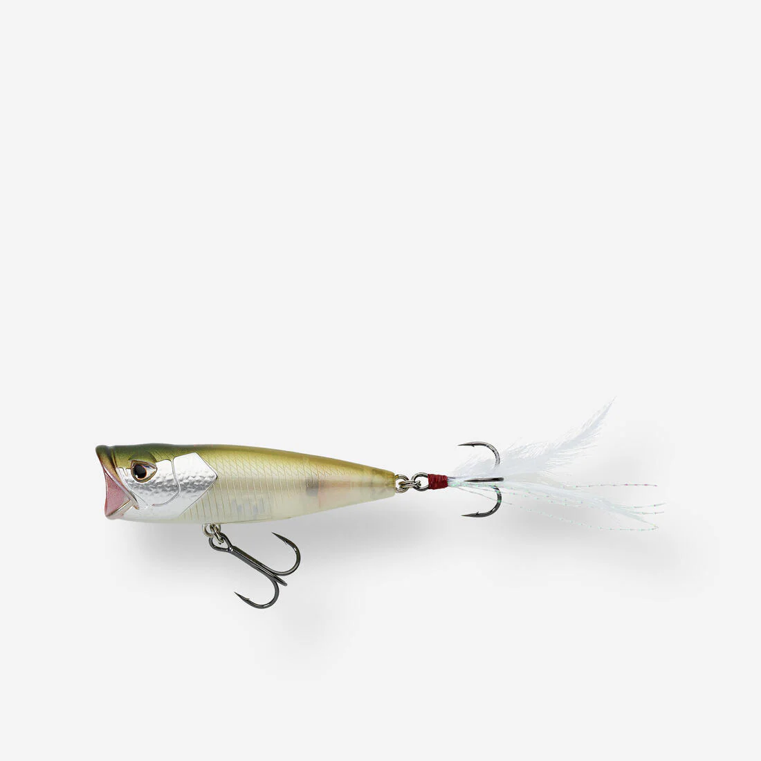 swimbait Pesca Señuelos Popper PPR 65 F Dorso Marrón