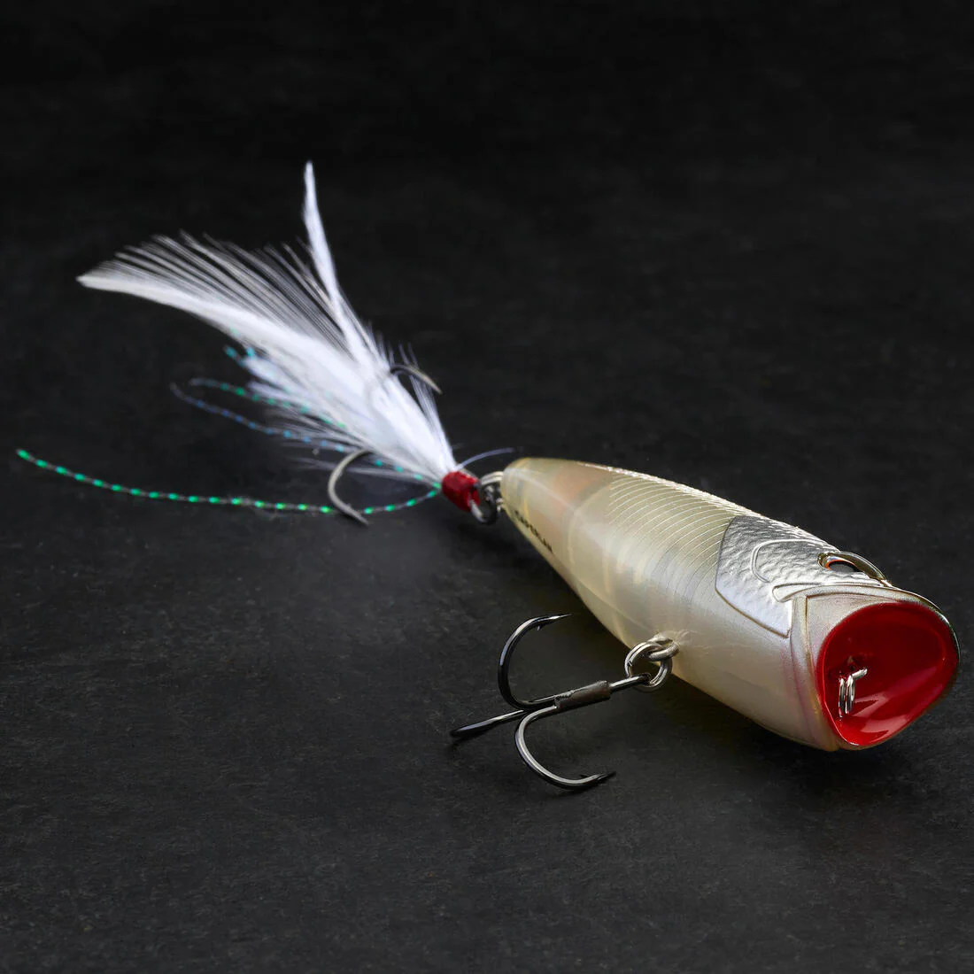 swimbait Pesca Señuelos Popper PPR 65 F Dorso Marrón - Image 3