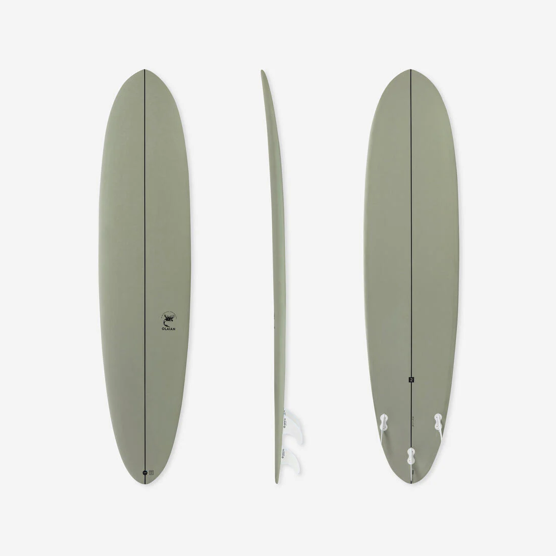 Tabla de surf híbrida de 8' y 3 aletas 500
