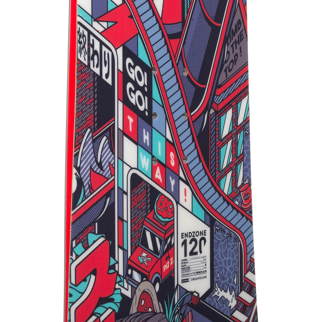 Tabla snowboard niños all mountain freestyle - Endzone JR 120 cm - Image 7