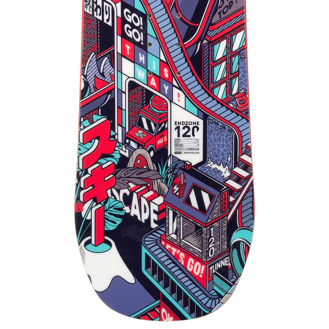 Tabla snowboard niños all mountain freestyle - Endzone JR 120 cm - Image 8
