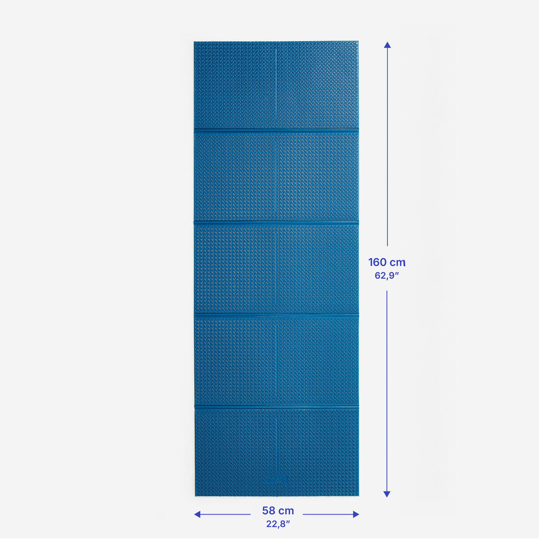 Tapete de fitness plegable de 7 mm de grosor azul - Image 6