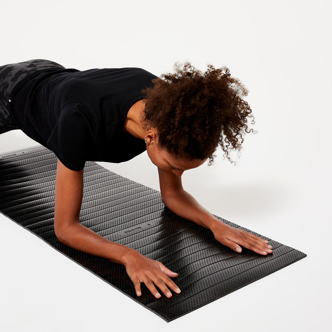 Tapete de fitness resistente de 140 cm × 50 cm × 7 mm negro 100 - Image 3