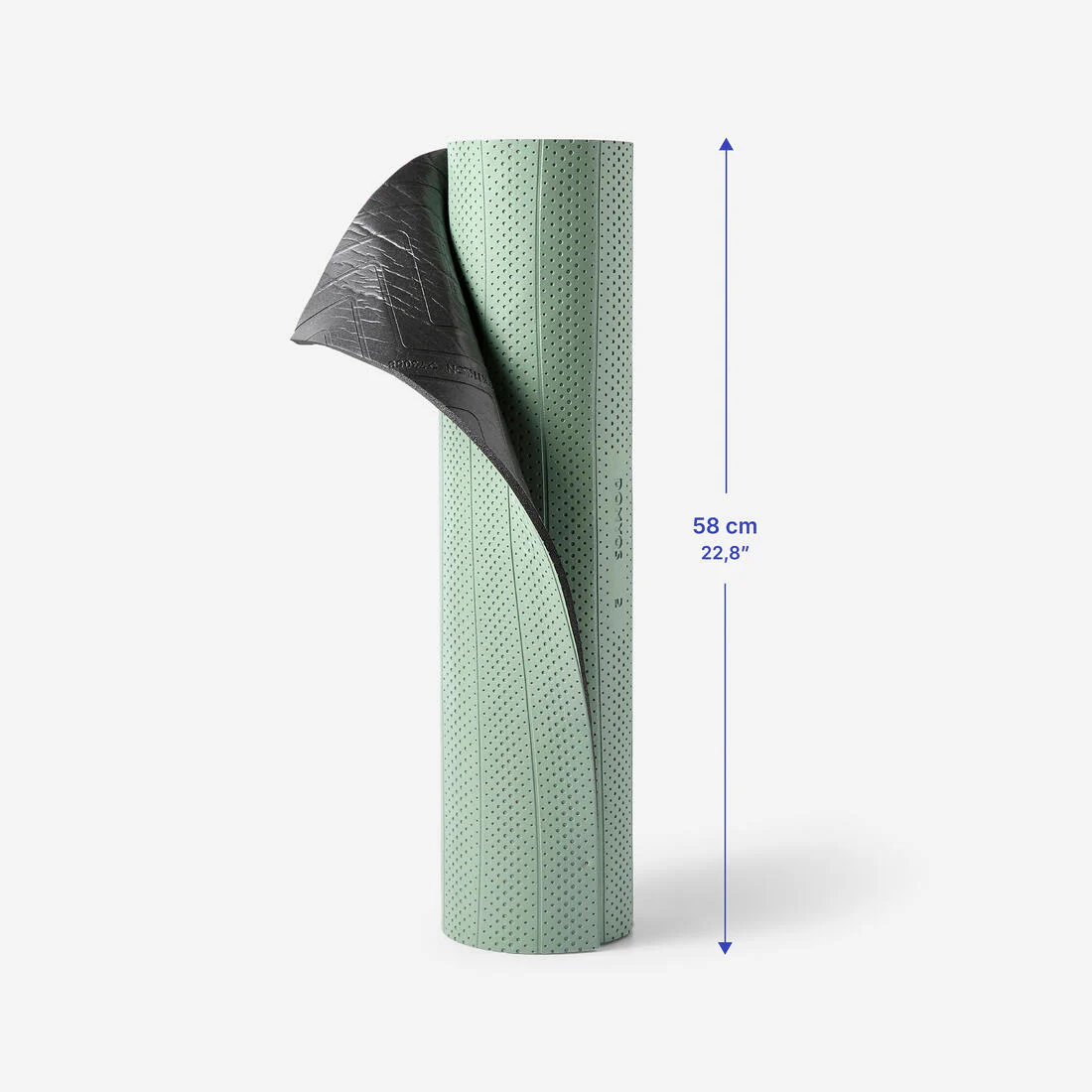 Tapete de fitness resistente de 160 cm × 58 cm × 7 mm verde 120 - Image 5