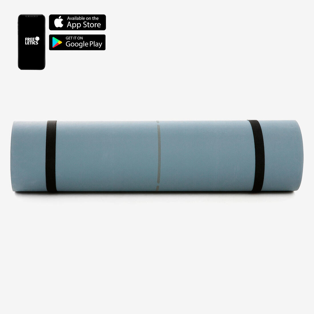 Tapete de fitness resistente gris de 170 cm x 62 cm x 8 mm Tone Mat 500 - Image 2