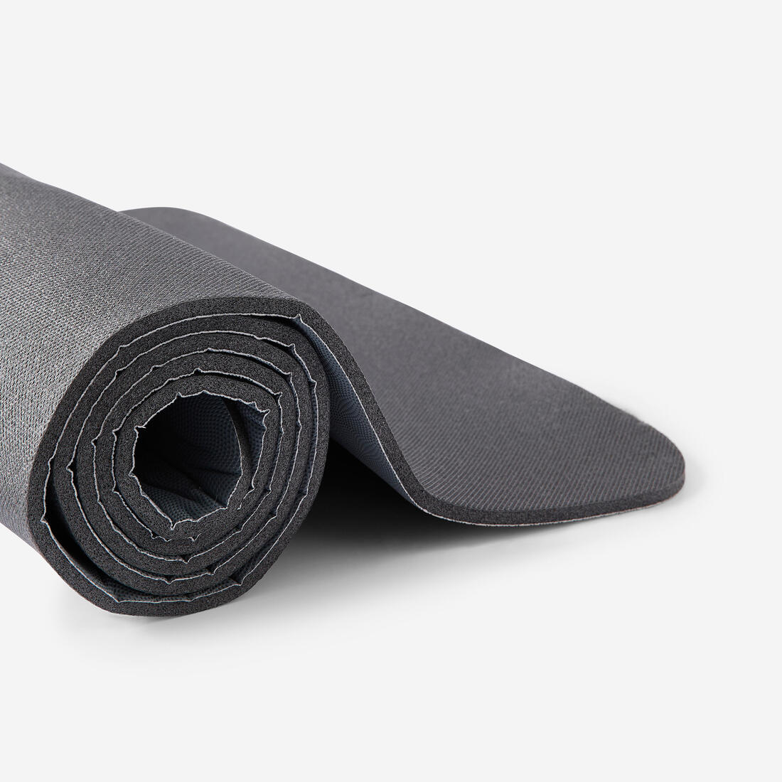 Tapete de fitness resistente y adherente de 8 mm de grosor gris - Image 4