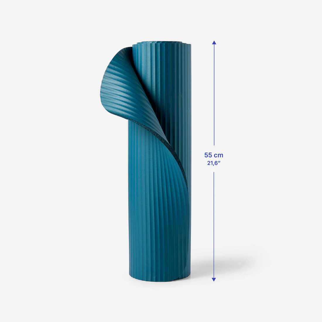 Tapete de pilates azul Confort 100 160 cm x 55 cm x 10 mm - Image 5