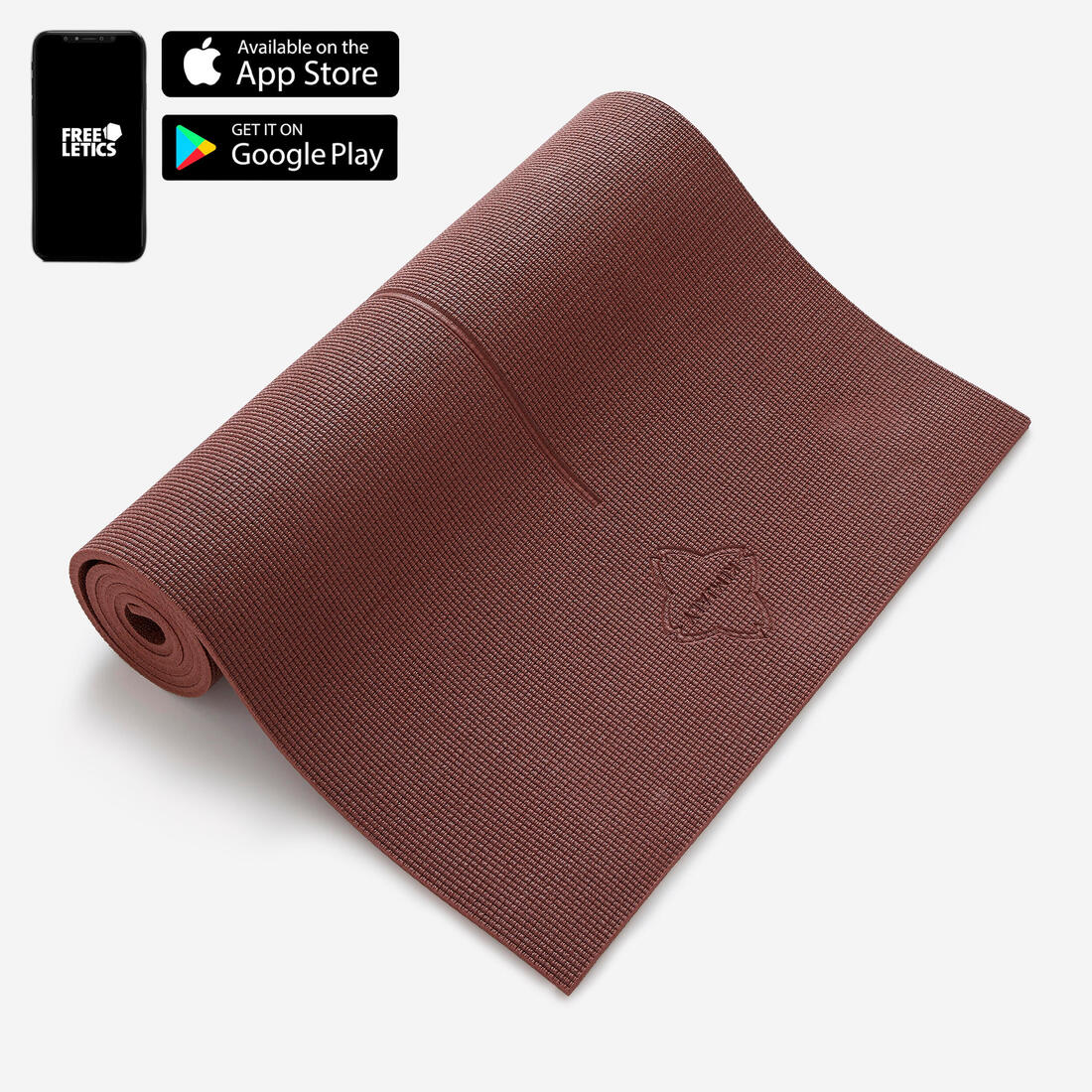 Tapete de yoga de 8 mm oscuro Confort 173 cm x 61 cm - Image 4