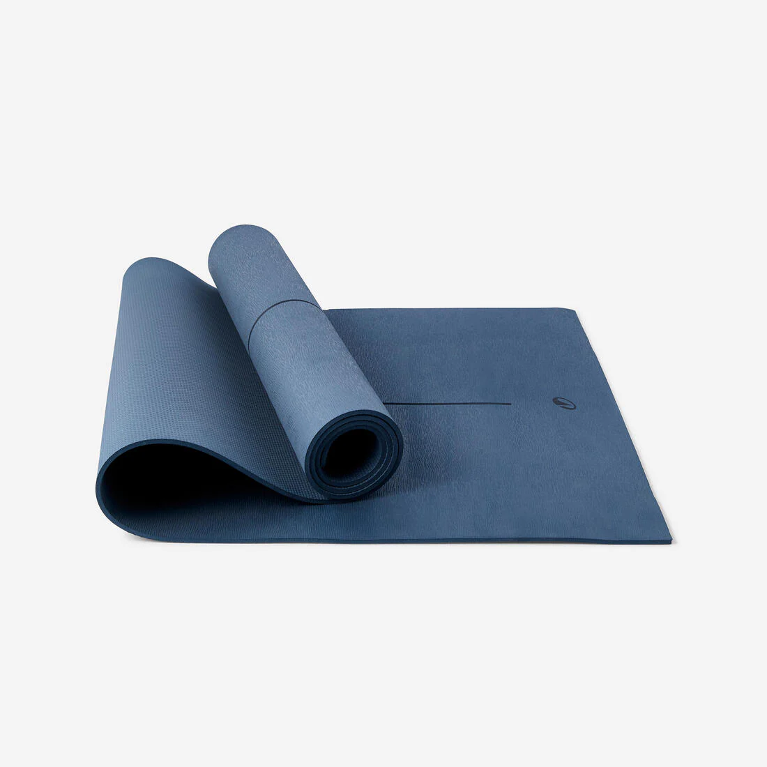 Tapete de yoga de iniciación azul oscuro de 180 cm x 50 cm x 5 mm