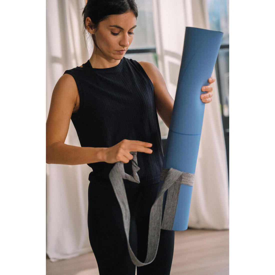 Tapete Yoga Grip+ Azul Claro 185 cm x 65 cm x 4 mm - Image 22