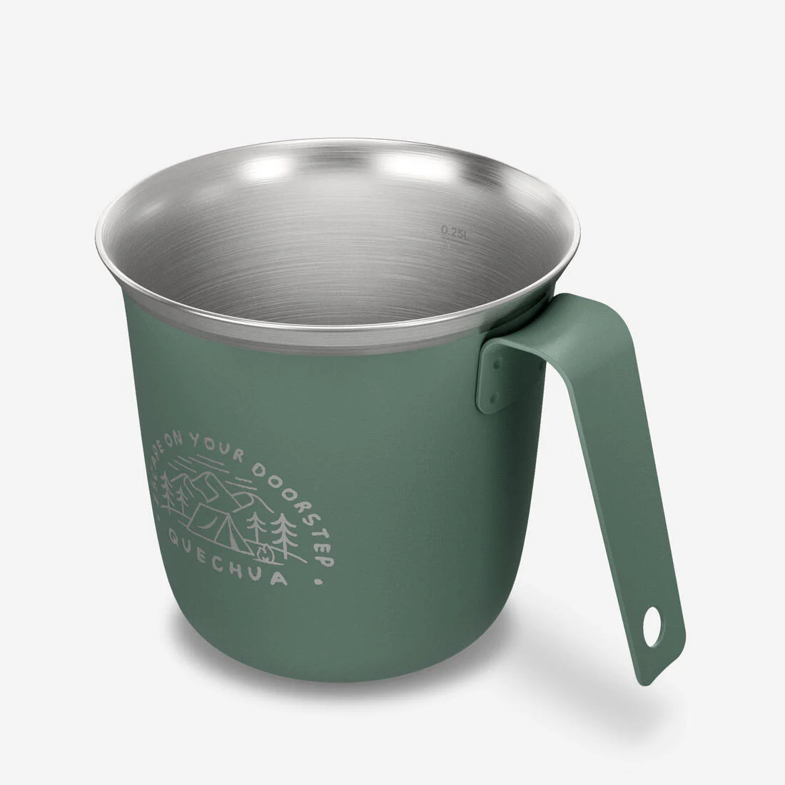 Taza de camping y senderismo de acero inoxidable de 0.3 L 500 - Image 10