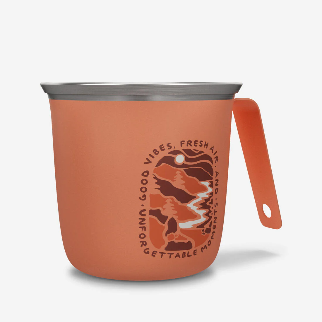 Taza de camping y senderismo de acero inoxidable de 0.3 L 500 - Image 5