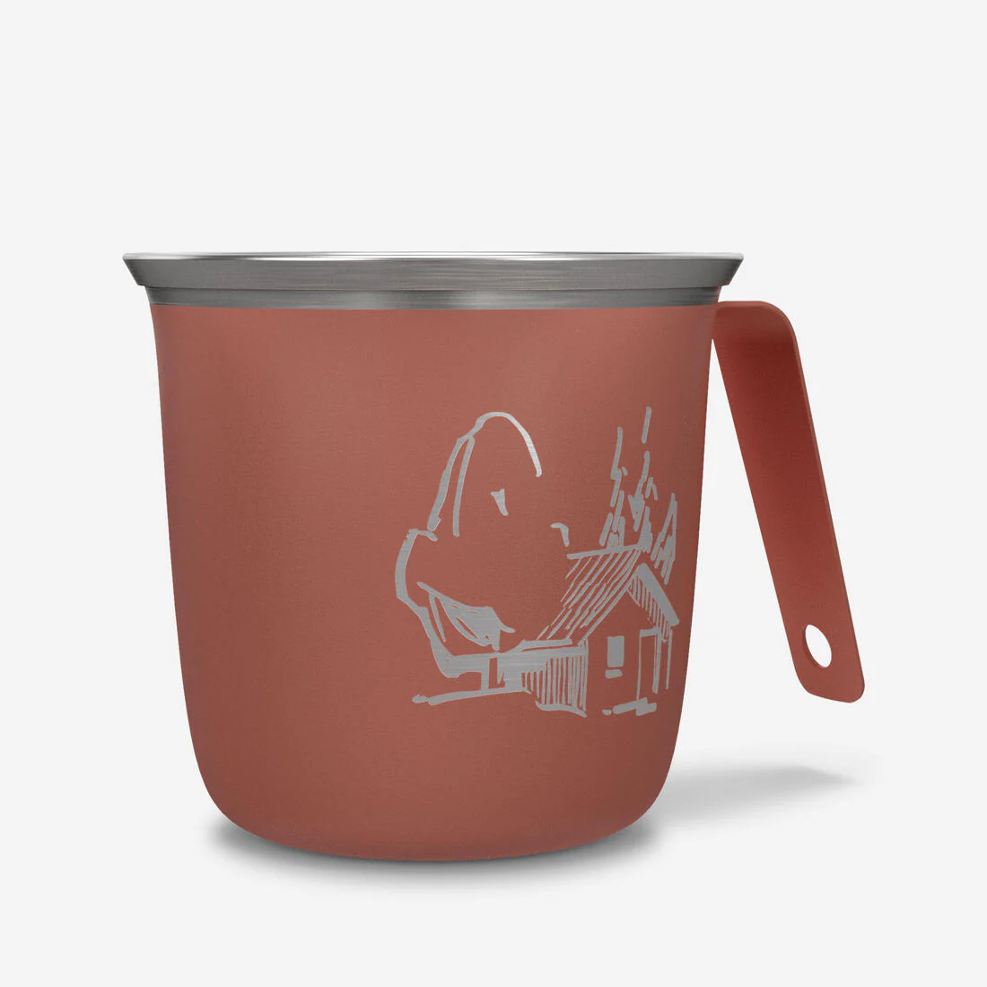 Taza de camping y senderismo de acero inoxidable de 0.3 L 500 - Image 6