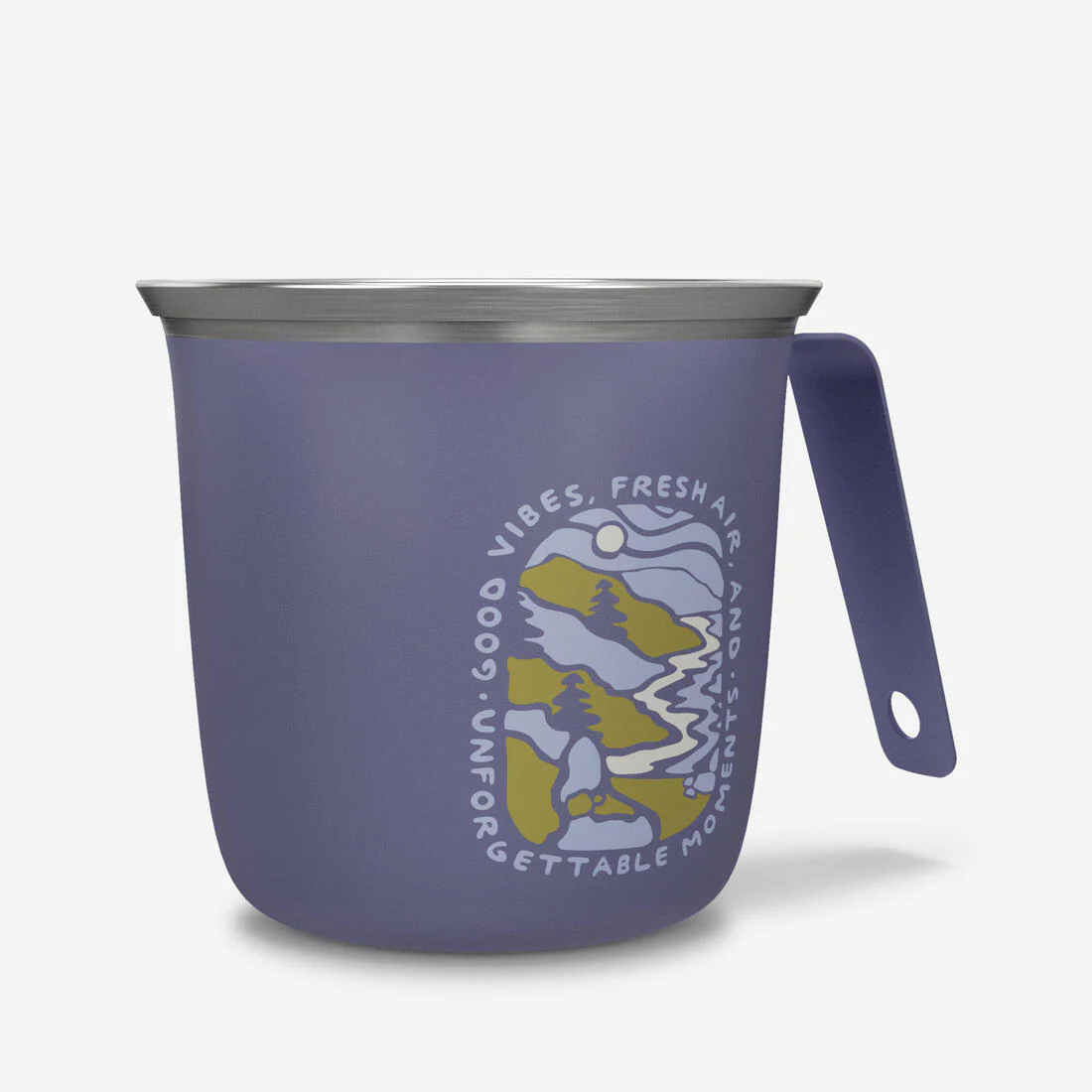 Taza de camping y senderismo de acero inoxidable de 0.3 L 500 - Image 7