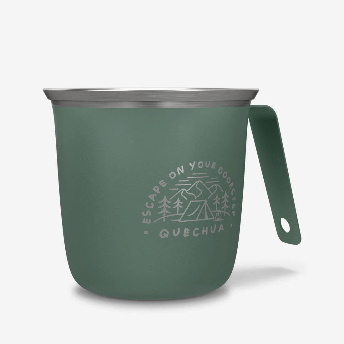 Taza de camping y senderismo de acero inoxidable de 0.3 L 500 - Image 8