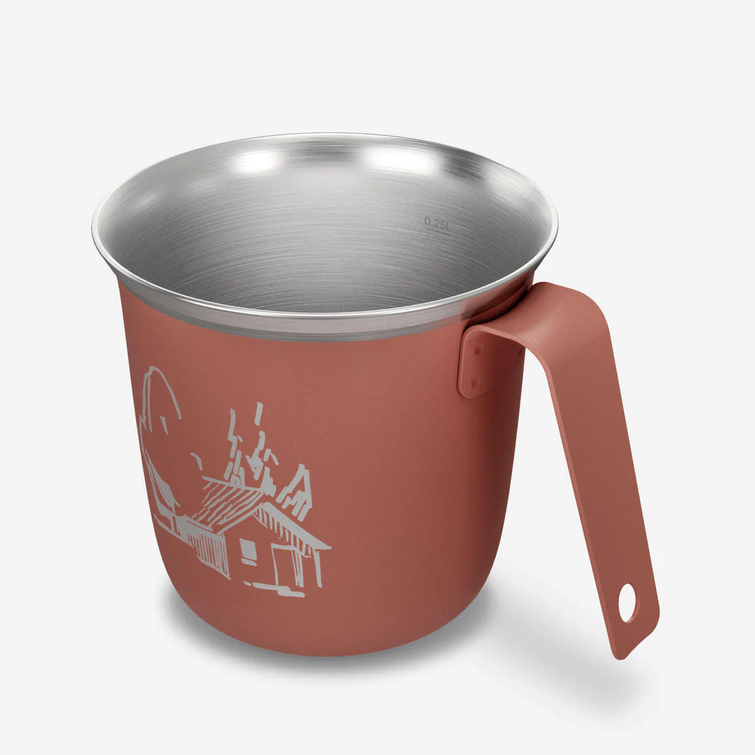 Taza de camping y senderismo de acero inoxidable de 0.3 L 500 - Image 9