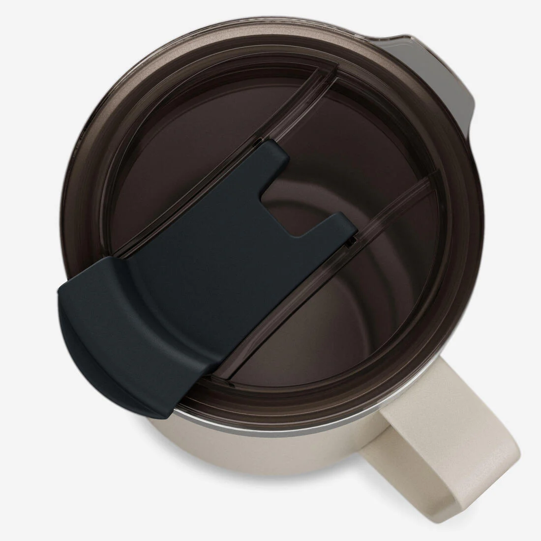 Taza de camping y senderismo isotérmica de acero inoxidable beige de 0.5 L 900 - Image 3