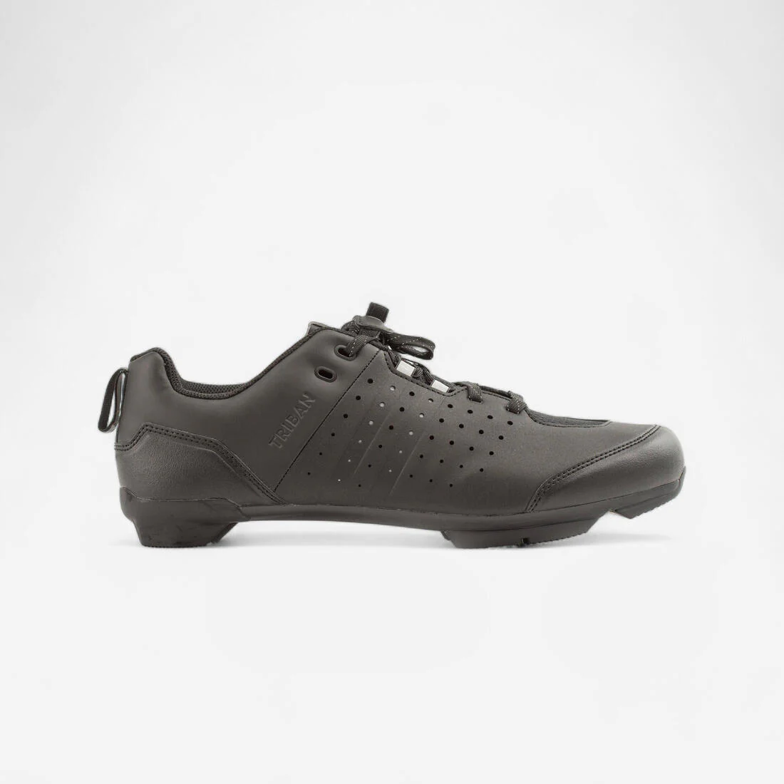 Tenis Ciclismo Gravel Carretera SPD GRVL 500 Negro Cordones
