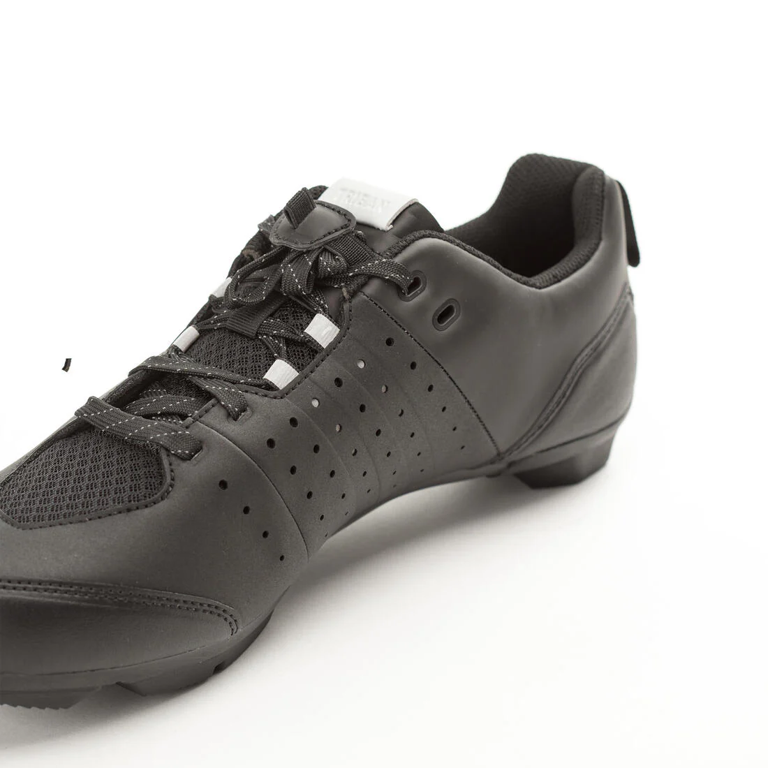 Tenis Ciclismo Gravel Carretera SPD GRVL 500 Negro Cordones - Image 6