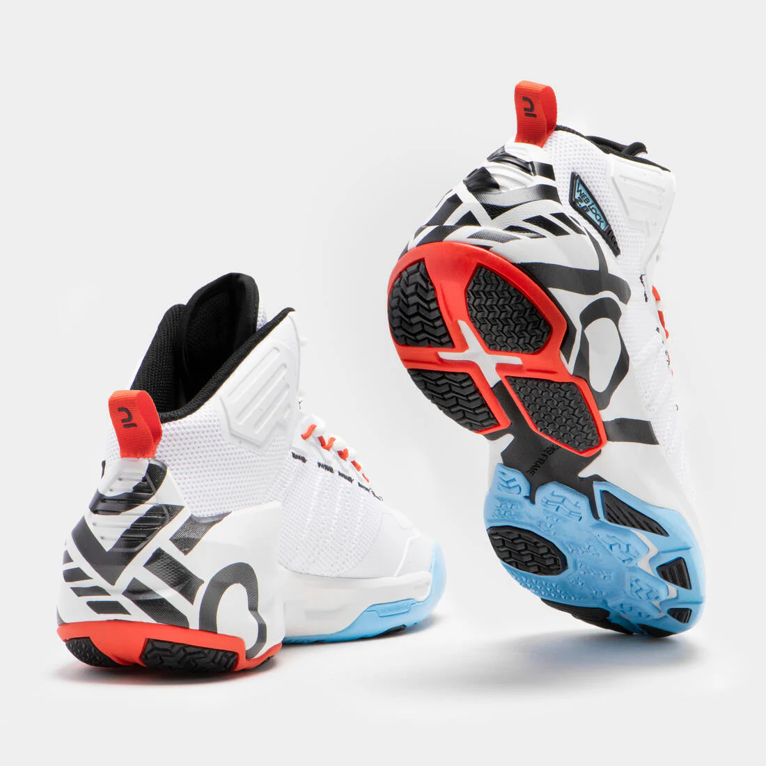 Tenis de básquetbol blancos unisex SS500 - Image 7