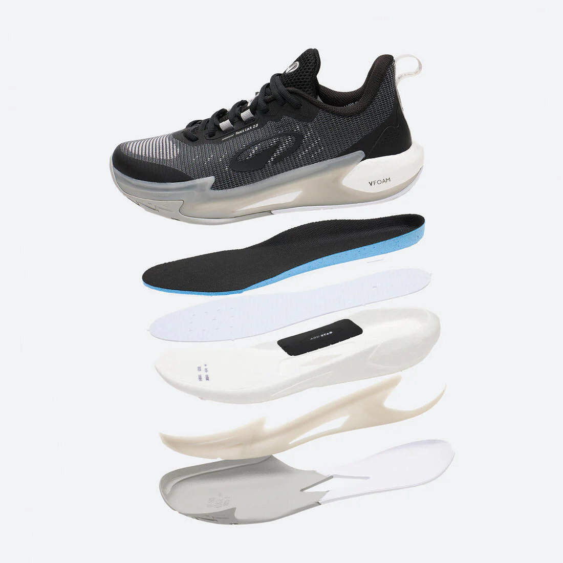 Tenis de básquetbol negros unisex Fast 500 - Image 6