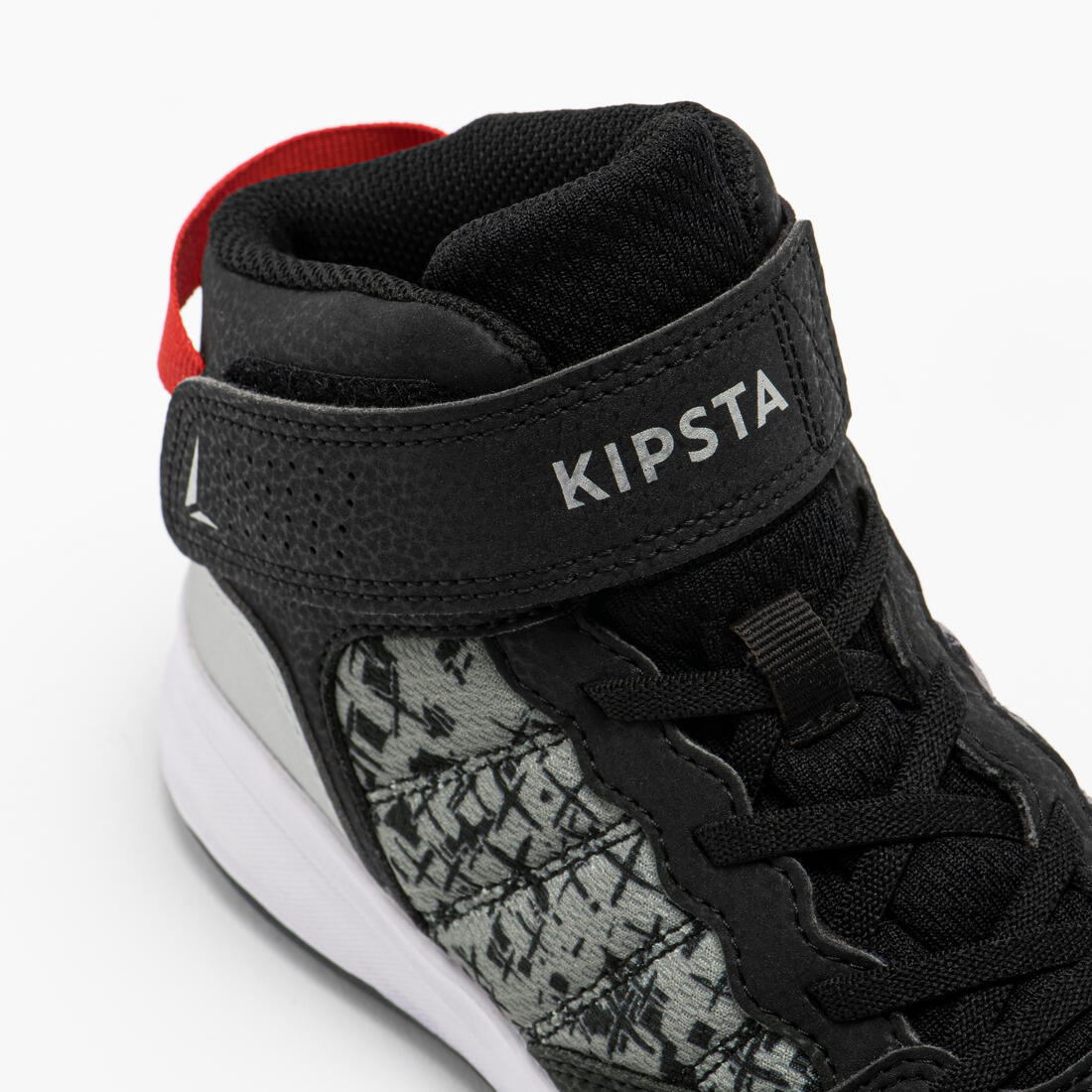 Tenis de básquetbol nivel iniciación negros y rojos para niño SE100 - Image 10