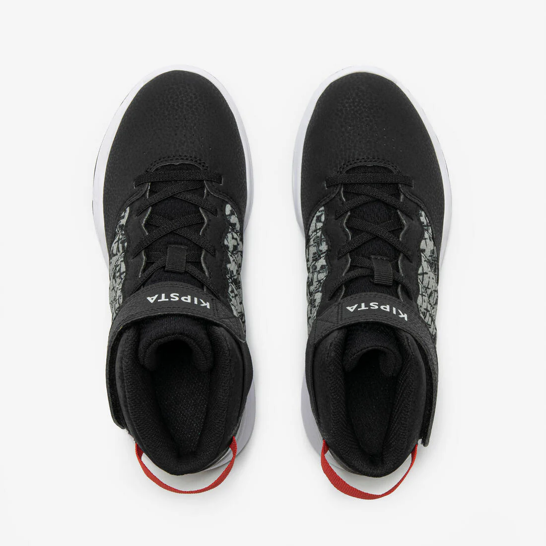 Tenis de básquetbol nivel iniciación negros y rojos para niño SE100 - Image 12