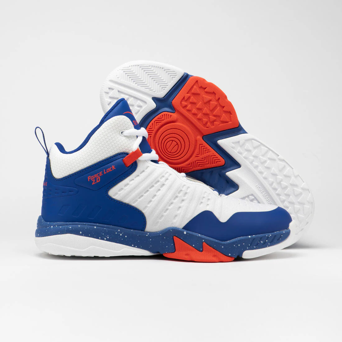 Tenis de básquetbol nivel perfeccionamiento blancos y rojos para niño SS500H - Image 10