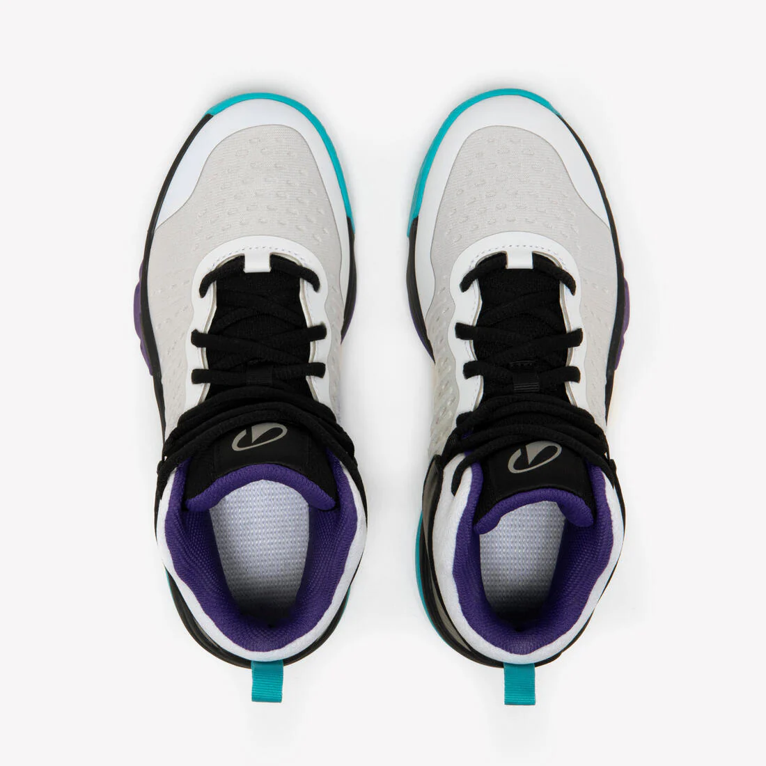 Tenis de básquetbol nivel perfeccionamiento blancos y rojos para niño SS500H - Image 18