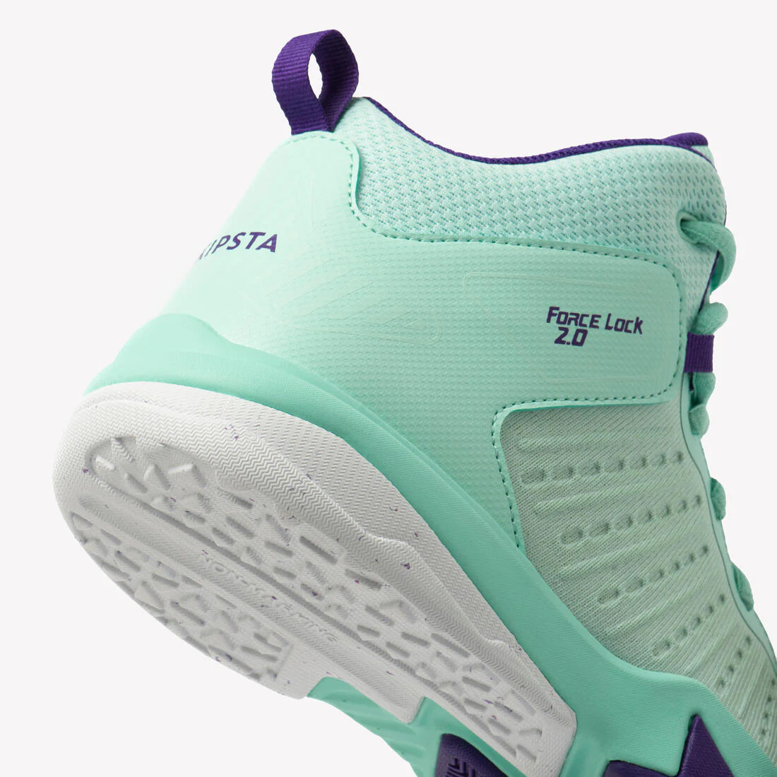 Tenis de básquetbol nivel perfeccionamiento blancos y rojos para niño SS500H - Image 8