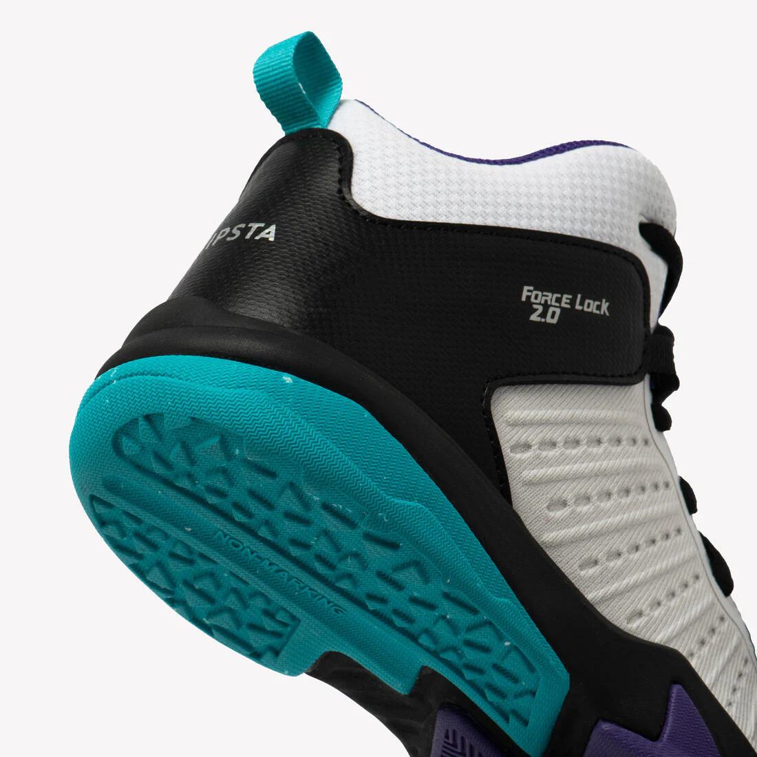 Tenis de básquetbol nivel perfeccionamiento blancos y rojos para niño SS500H - Image 9