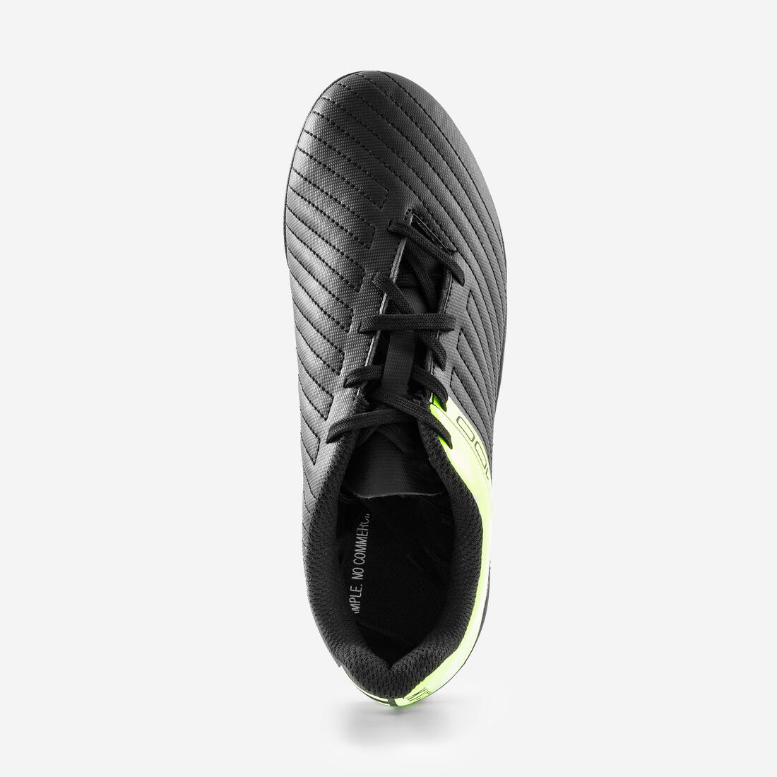 Tenis de fútbol con agujetas fg negras y amarillas para niño 100 - Image 6