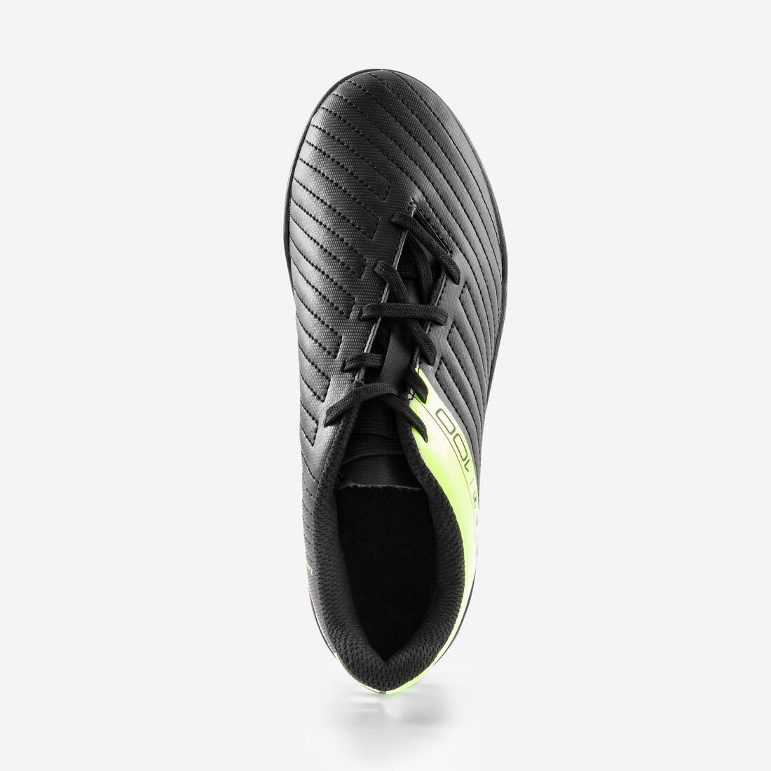 TENIS DE FÚTBOL CON AGUJETAS PARA NIÑO 100 TURF TF NEGRO Y AMARILLO - Image 6