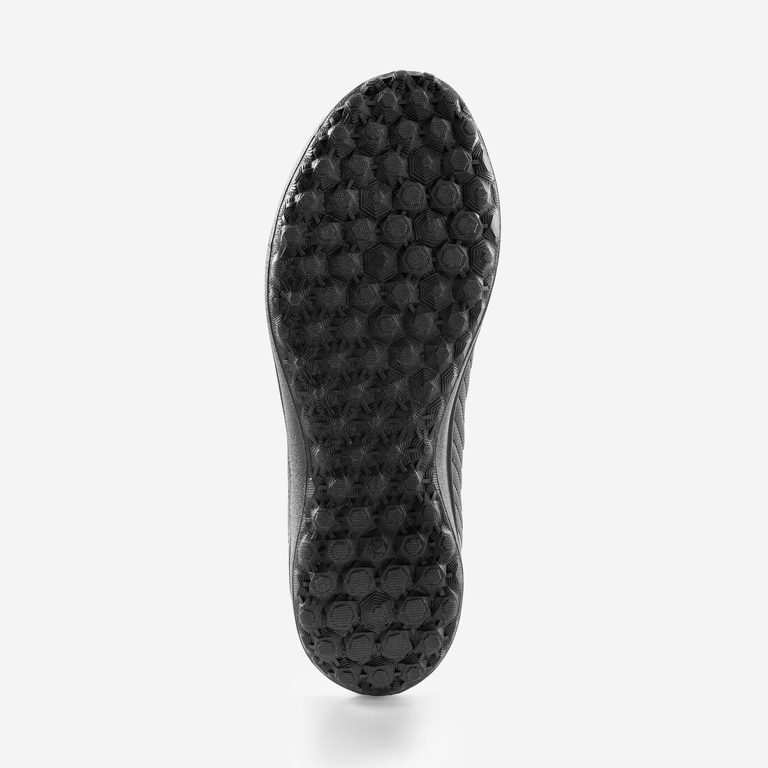 TENIS DE FÚTBOL CON AGUJETAS PARA NIÑO 100 TURF TF NEGRO Y AMARILLO - Image 7