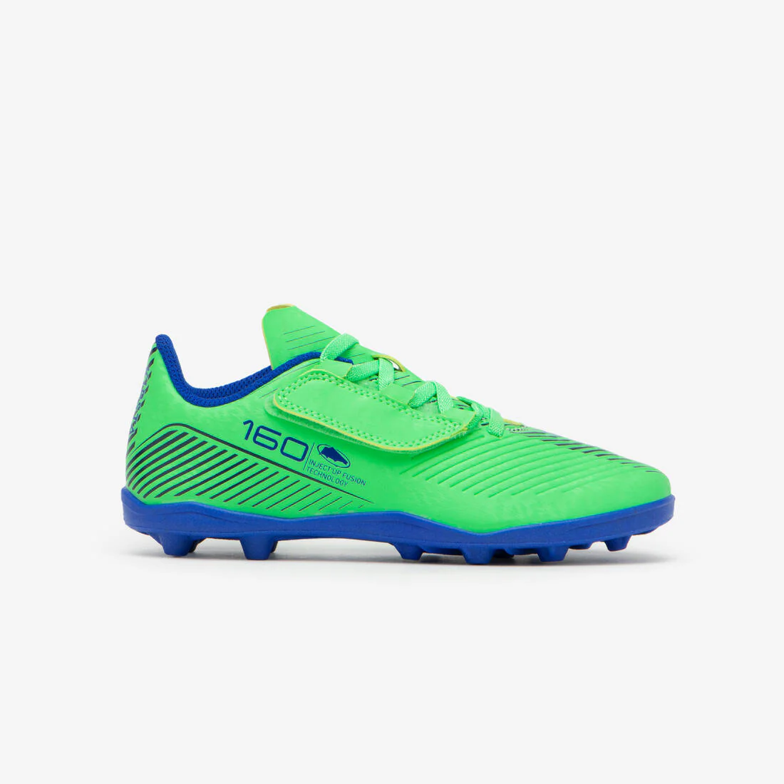 Tenis de fútbol con cierre de contacto Easy AG/FG rojos para niños 160
