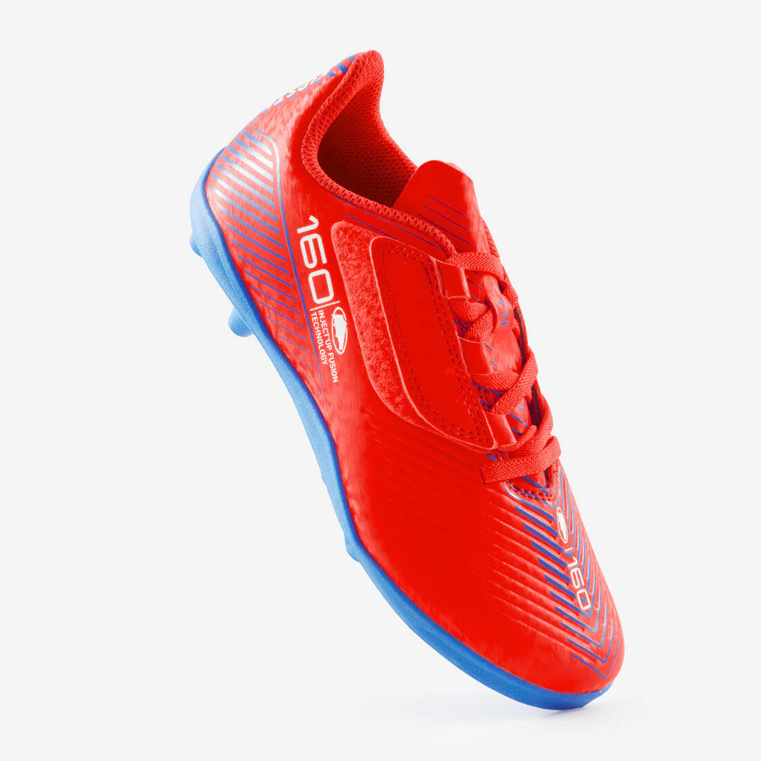 Tenis de fútbol con cierre de contacto Easy AG/FG rojos para niños 160 - Image 14