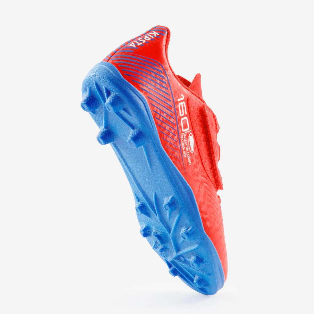 Tenis de fútbol con cierre de contacto Easy AG/FG rojos para niños 160 - Image 15