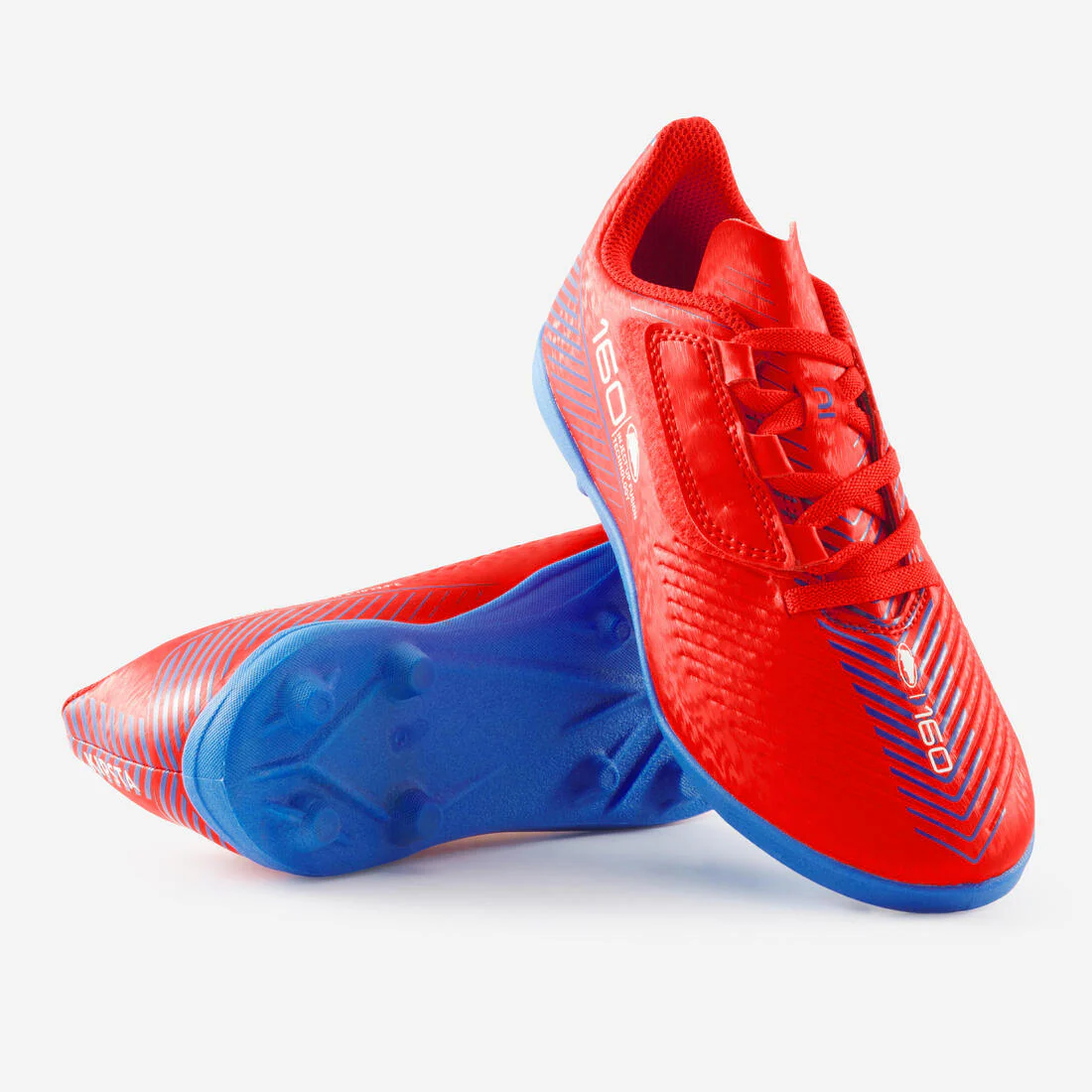 Tenis de fútbol con cierre de contacto Easy AG/FG rojos para niños 160 - Image 21