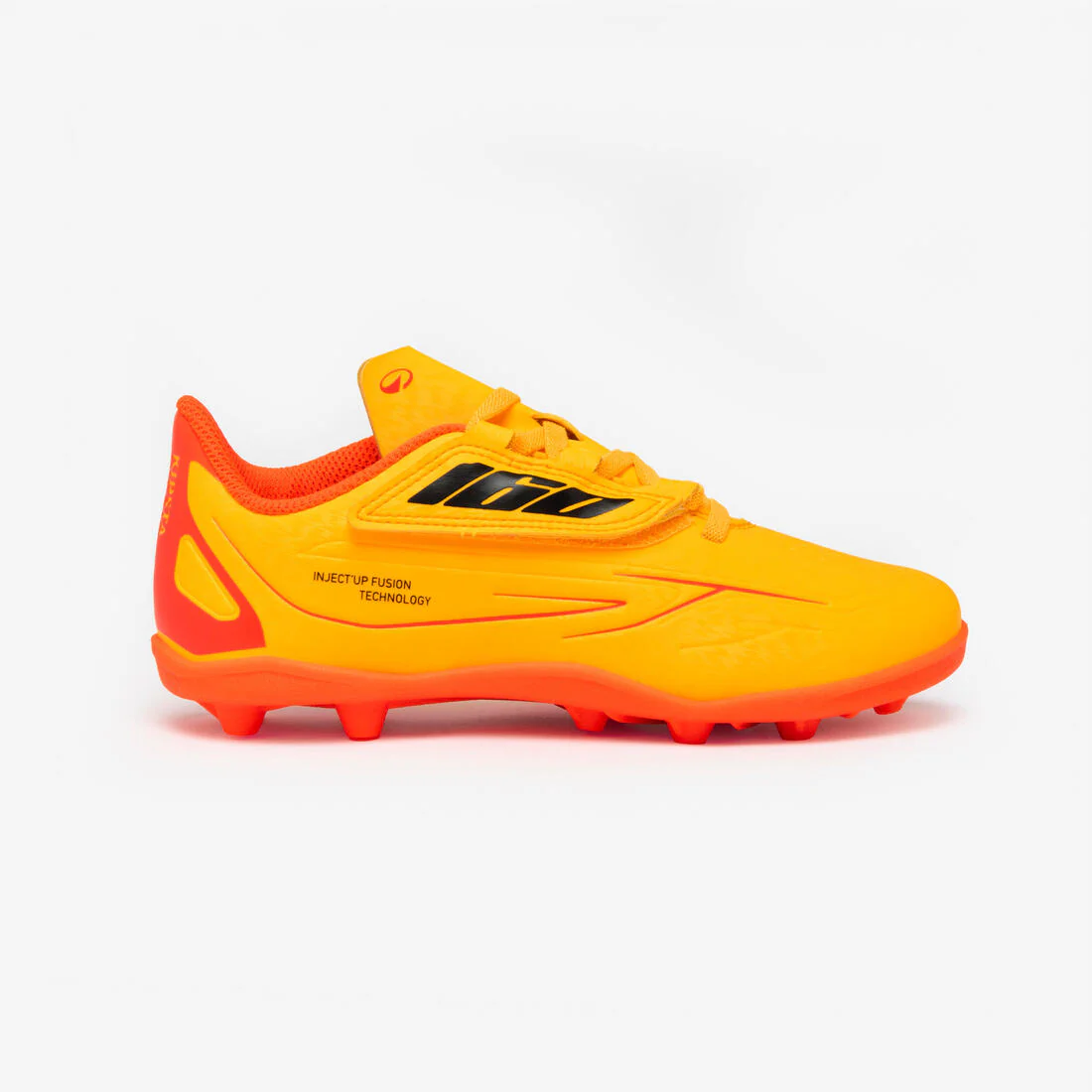 Tenis de fútbol con cierre de contacto Easy AG/FG rojos para niños 160 - Image 3