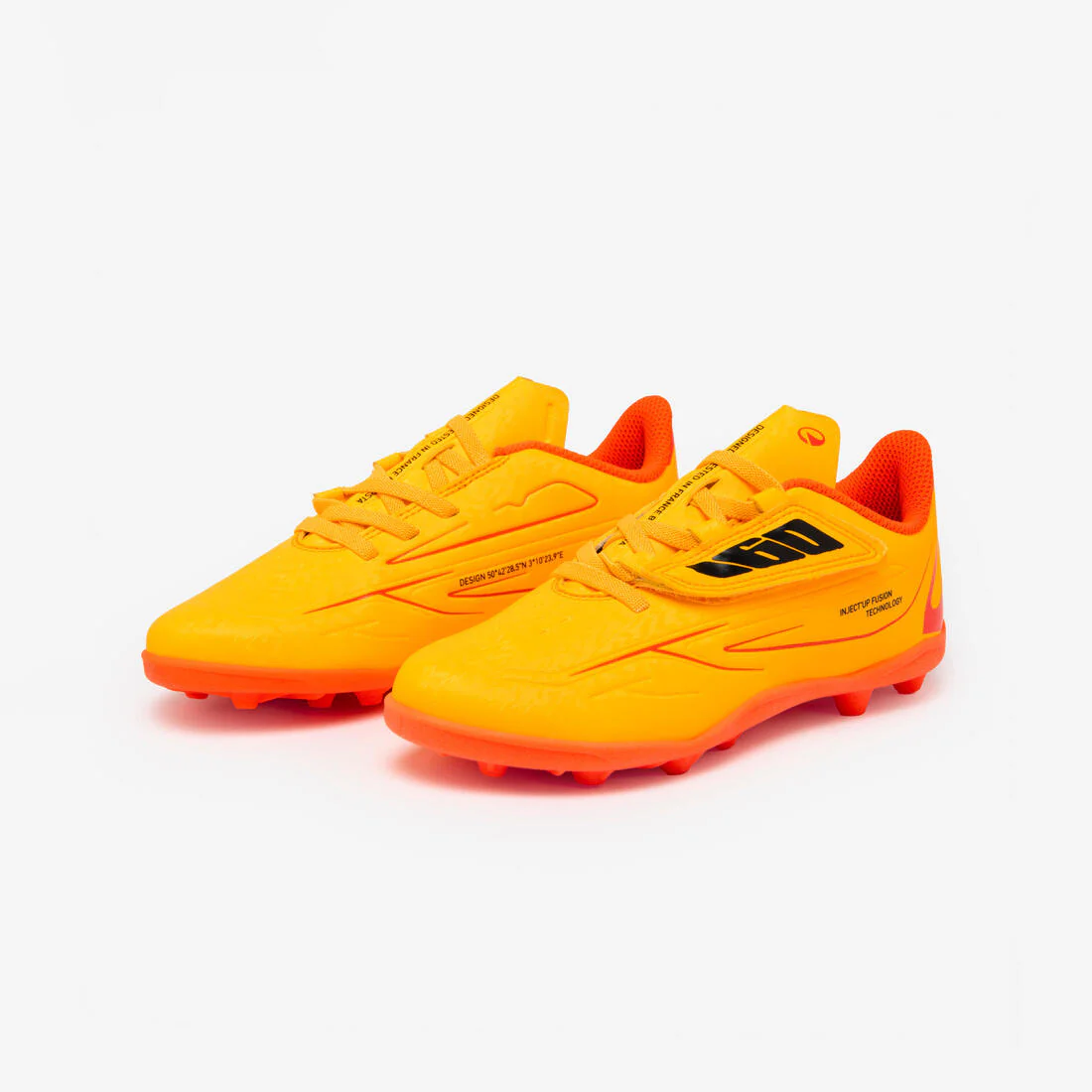 Tenis de fútbol con cierre de contacto Easy AG/FG rojos para niños 160 - Image 6