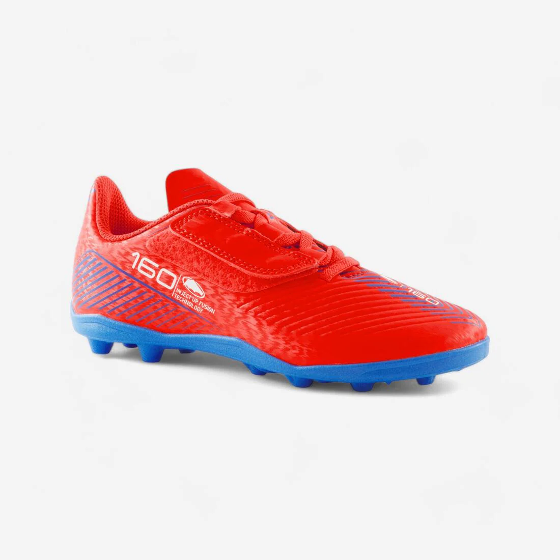 Tenis de fútbol con cierre de contacto Easy AG/FG rojos para niños 160 - Image 8