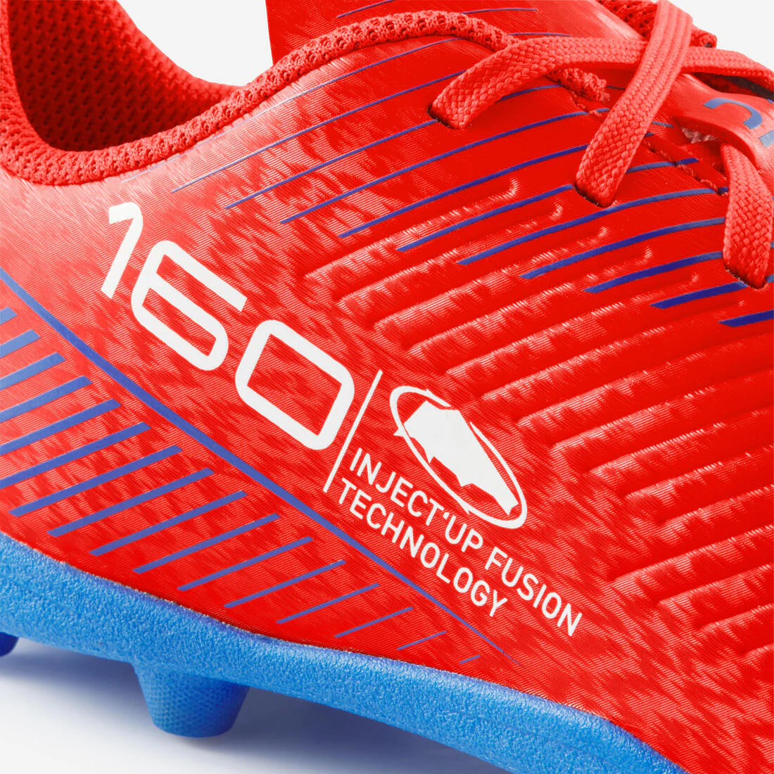 Tenis de fútbol con cintas AG/FG rojos para niños 160 JR - Image 14